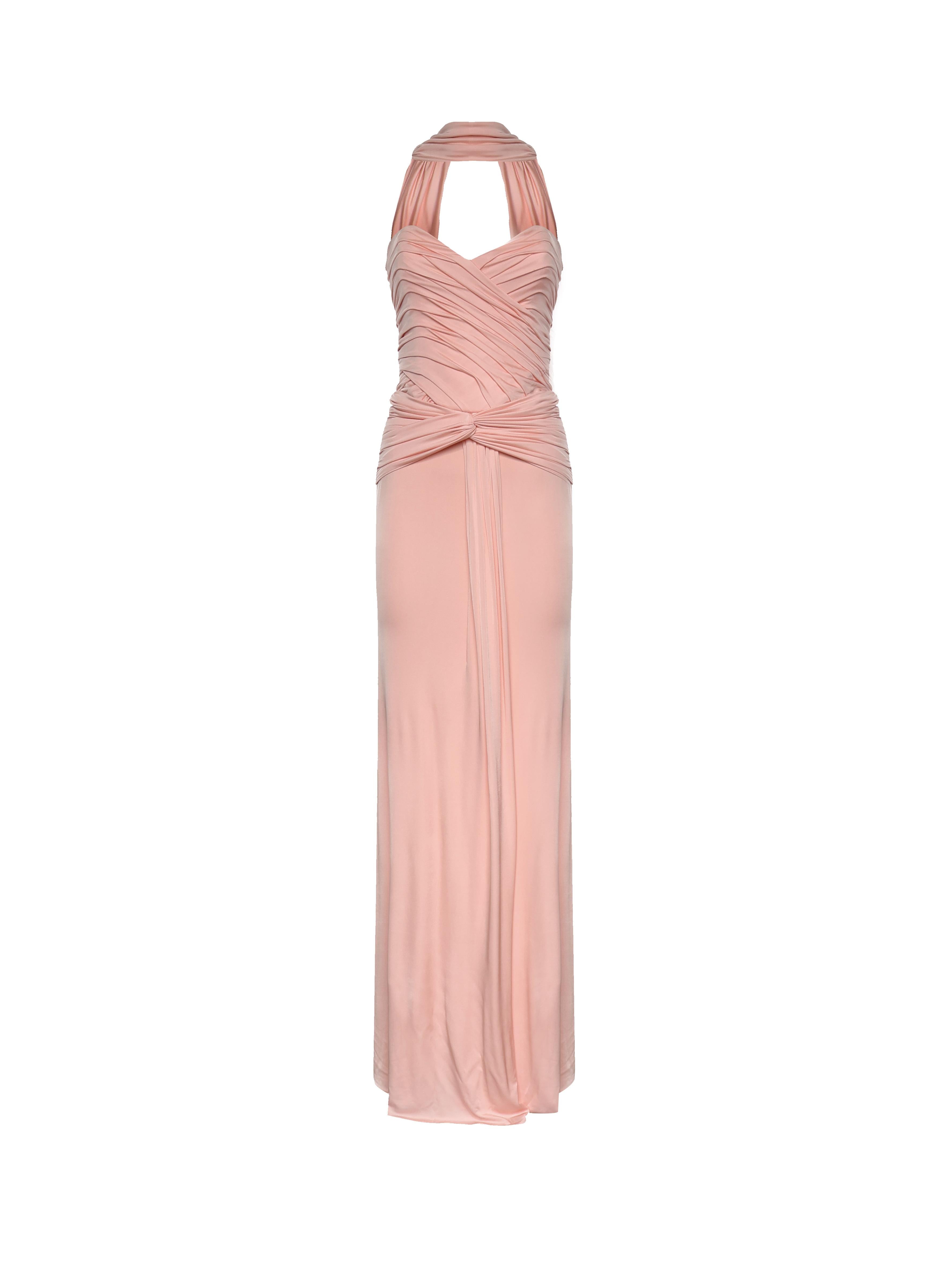 Abito lungo Amanda con foulard NA00304390836  THE NEW ARRIVALS ILKYAZ OZEL 