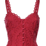 Abito midi Solace in cotone 263614 FUCHSIA CHARO RUIZ 