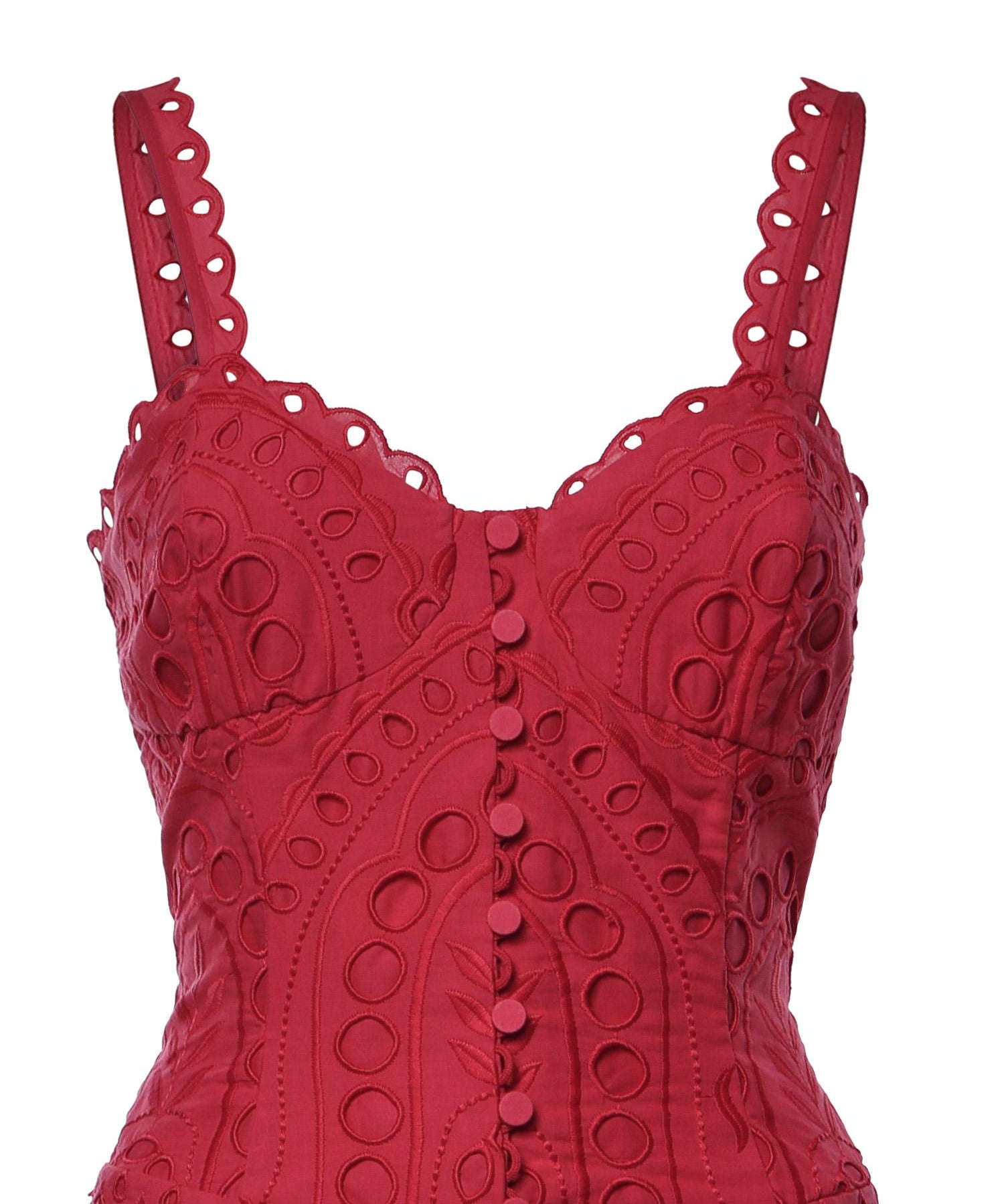 Abito midi Solace in cotone 263614 FUCHSIA CHARO RUIZ 