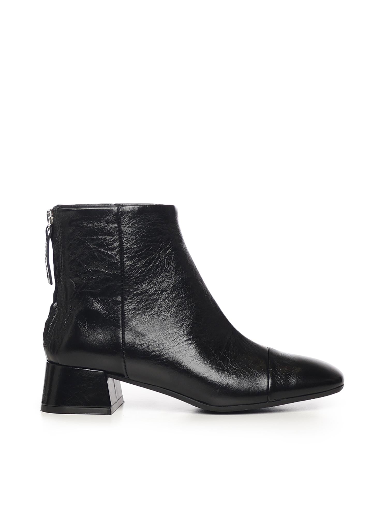 Stivaletti Rose Back in vernice A54308 NERO CARMENS 