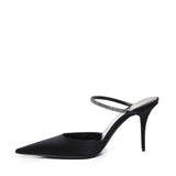 Slingback Barbara in satin 799715 9QN0A1021 SAINT LAURENT 