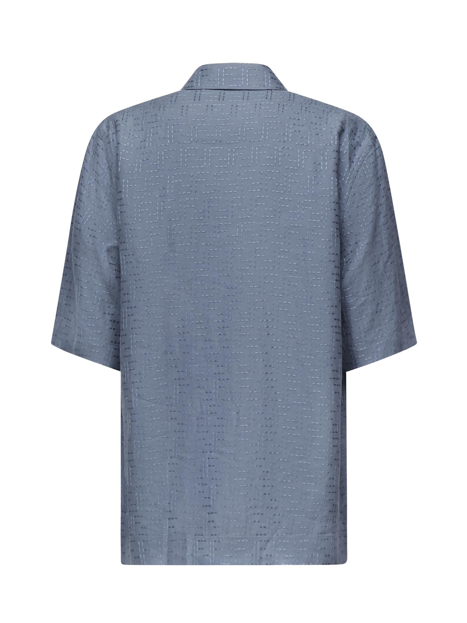 Camicia in Jacquard FF di lino FS1317 AU6YF0U6K FENDI 