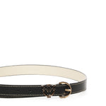 Cintura in pelle con logo<BR/> 102820 A158Z99Q PINKO 