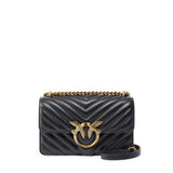 Borsa piccola a tracolla Love Bag One Chevron 100074 A0GKZ99Q PINKO 