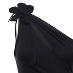 Abito lungo asimmetrico in jersey COPR213F5021 BLACK COPERNI 