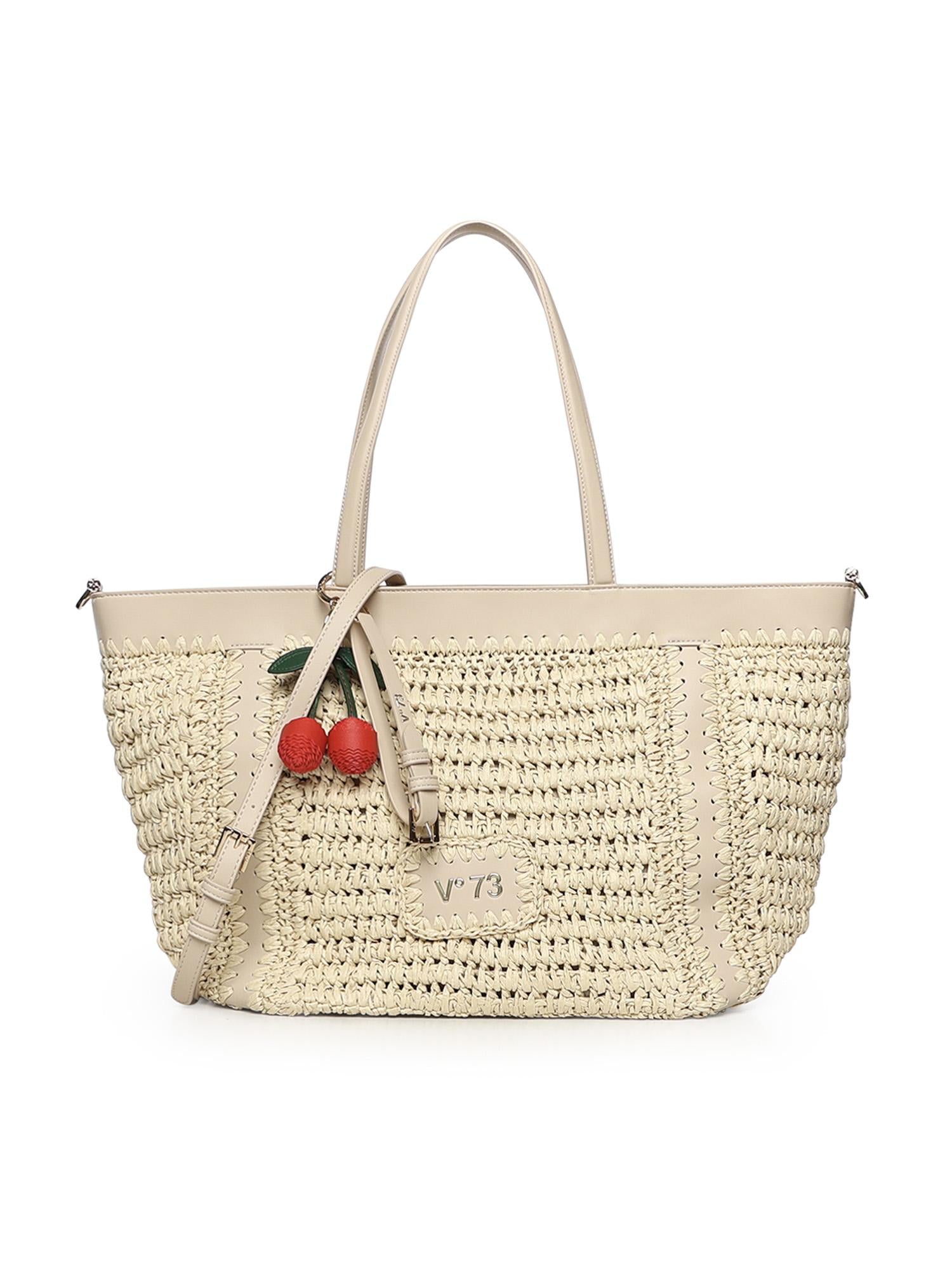 Borsa shopping con logo 73BS9M301 ALISYAOFF WHITE V° 73 