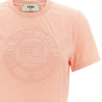 T-shirt cropped con logo<BR/> FS9715 ASNIF1RX7 FENDI 