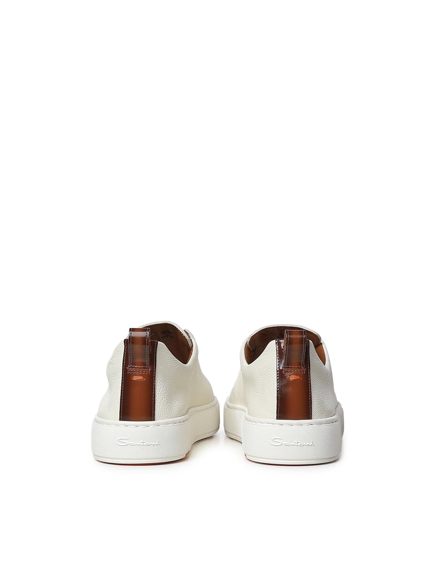 Sneaker slip-on in pelle bottolata MBCD21995BART LLDI50 SANTONI 