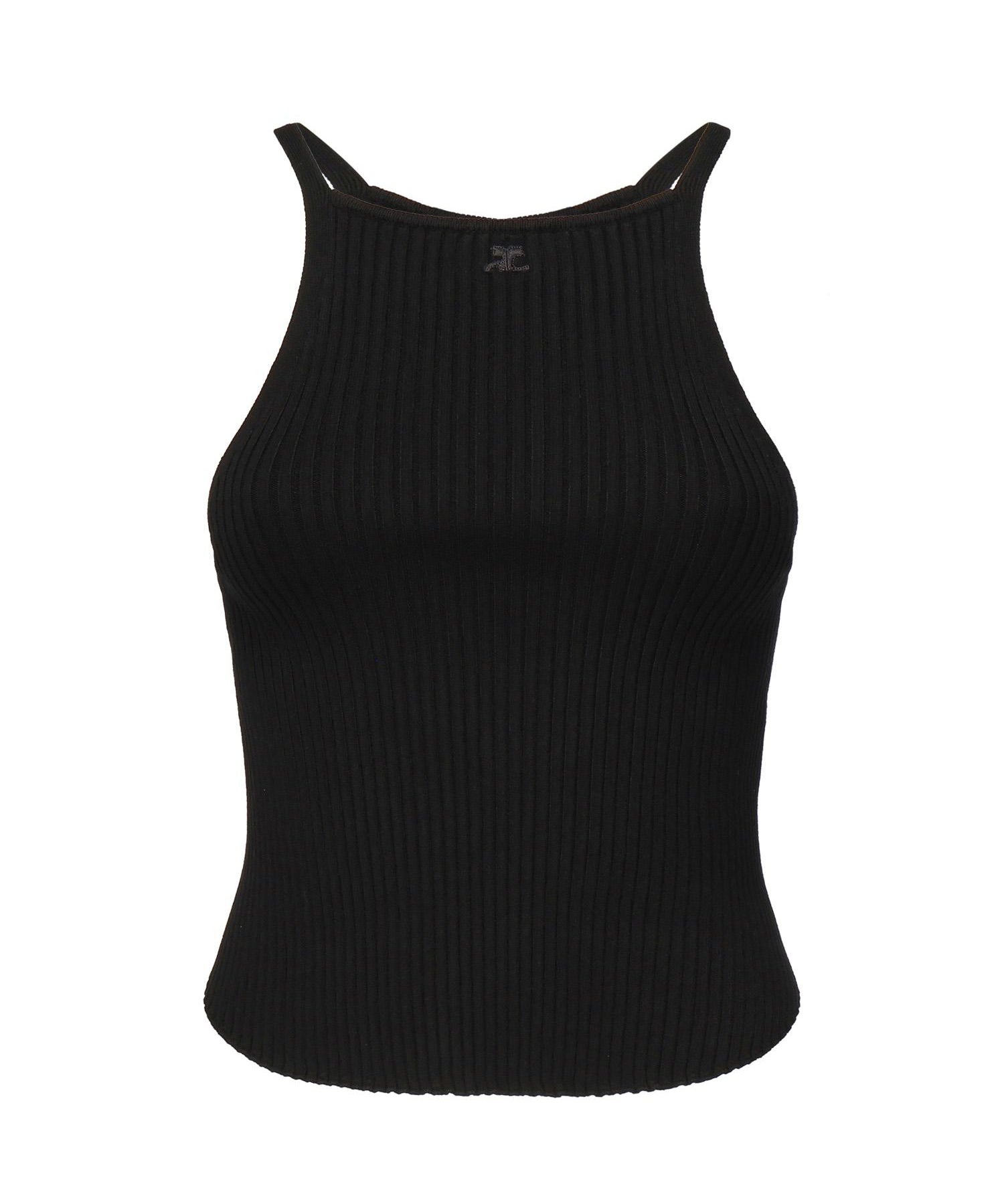 Top in maglia a coste<BR/> 325MT0450FI0001 9999 COURREGES 