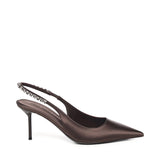 Slingback Lidia in raso PX1764XSTCR EBANO GREY DIAMOND PARIS TEXAS 