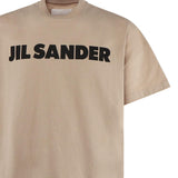 T-shirt in jersey di cotone con logo stampato J21GC0001 J20215236 JIL SANDER 