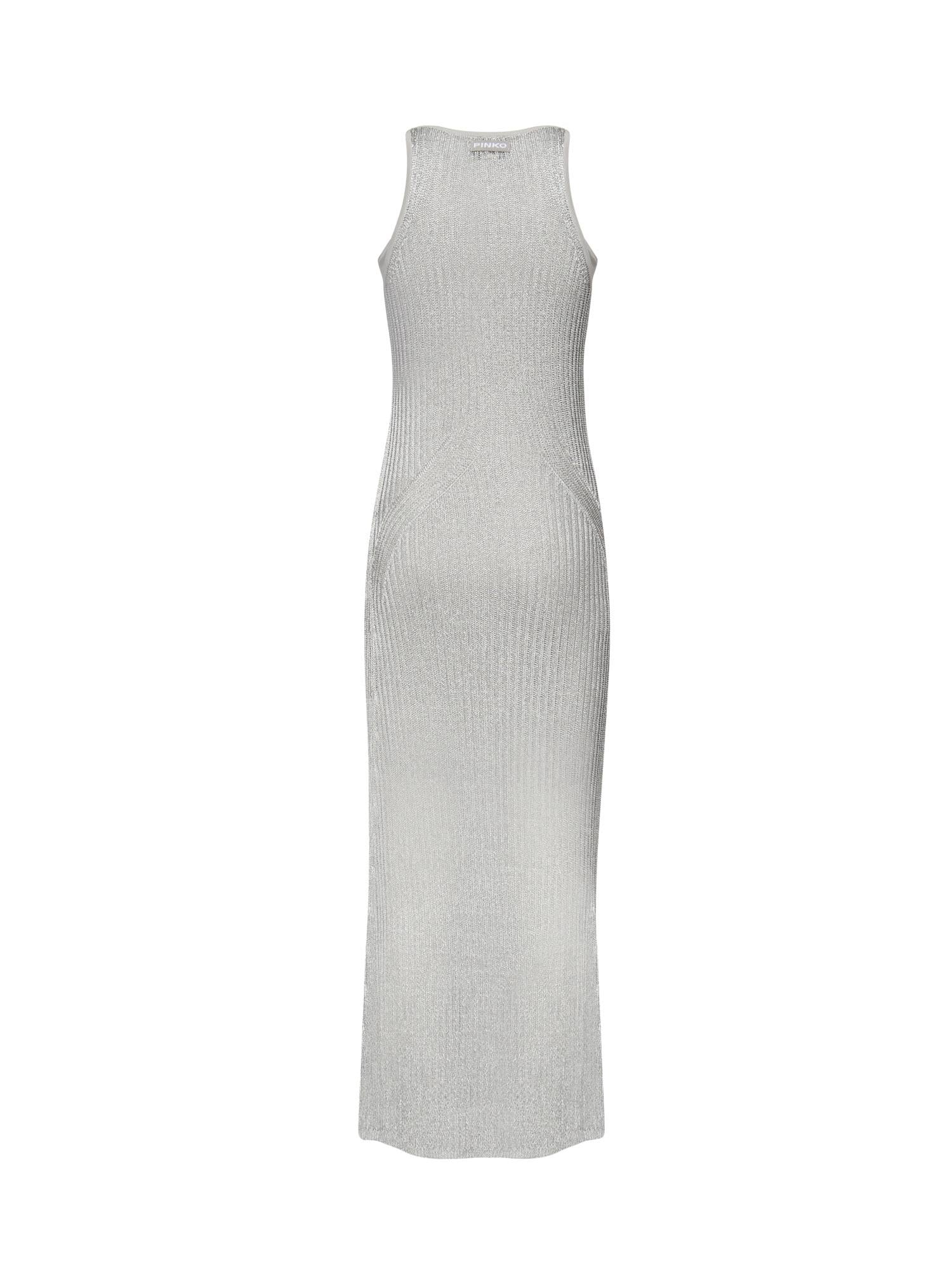 Vestito smanicato in maglia metallizzata 105146 A2LOI12 PINKO 