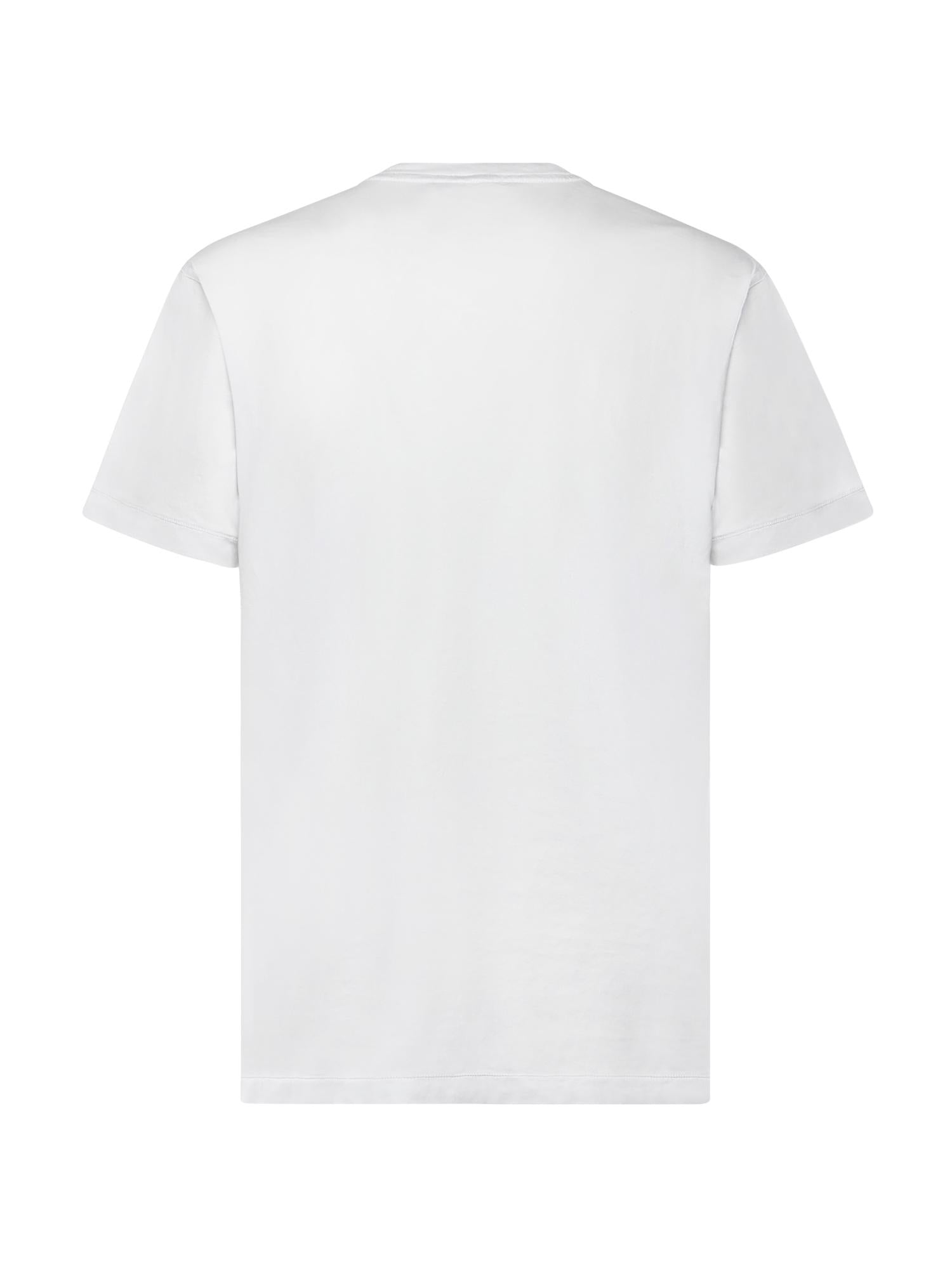 T-shirt con patch Compass in jersey di cotone L1S152100027 S0013V0041 STONE ISLAND 
