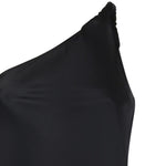 Abito in satin con frange 106352 A33DZ99 PINKO 