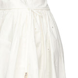 Gonna midi ricamata in cotone SS25137MSK WHITE SELF-PORTRAIT 