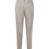 Pantaloni sartoriali in lino RICCARDO CC REGULAR LLAPNATURALE BEABLE 
