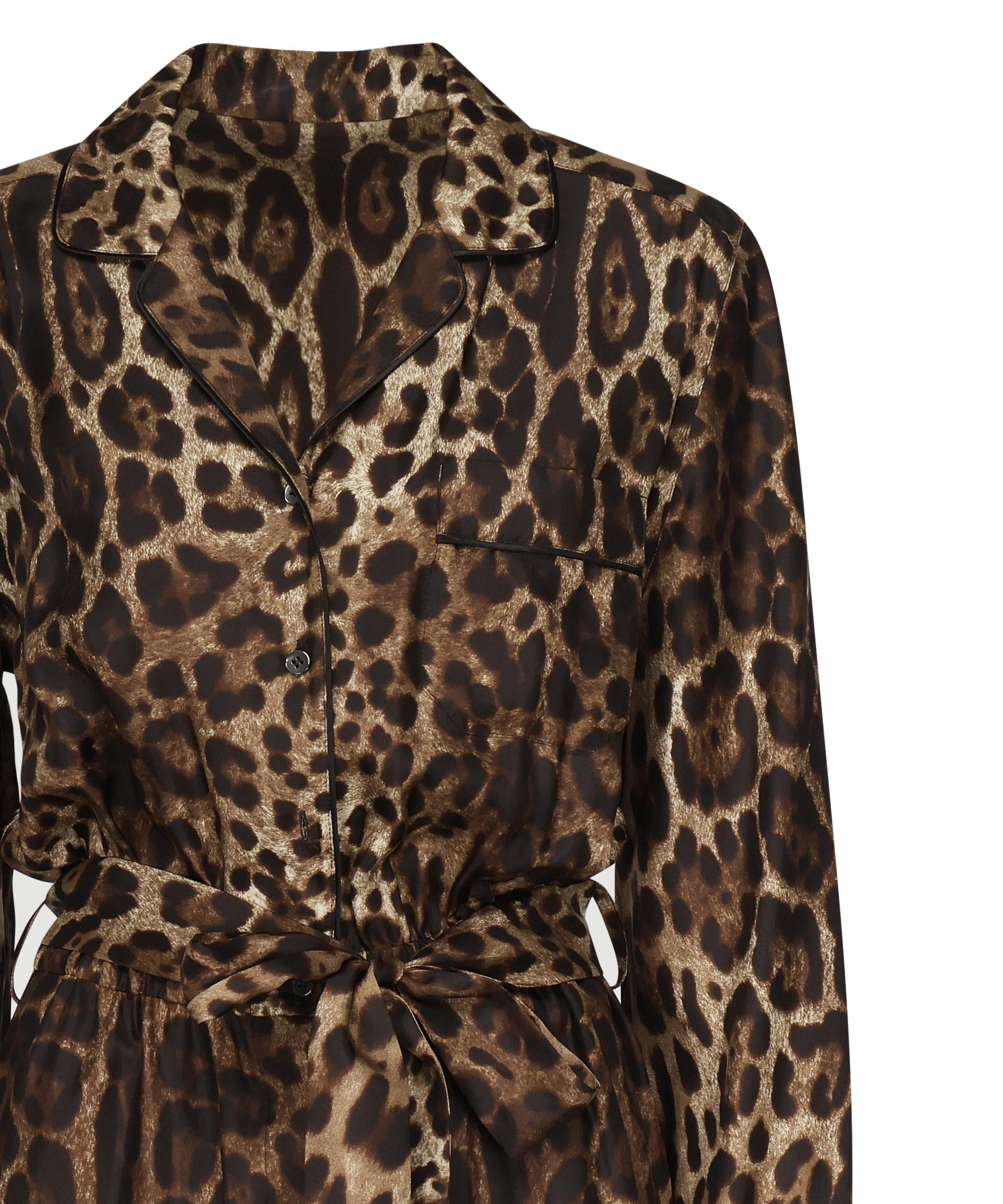 Tuta pigiama in twill di seta F6C1GT HS1ZXHY13M DOLCE & GABBANA 