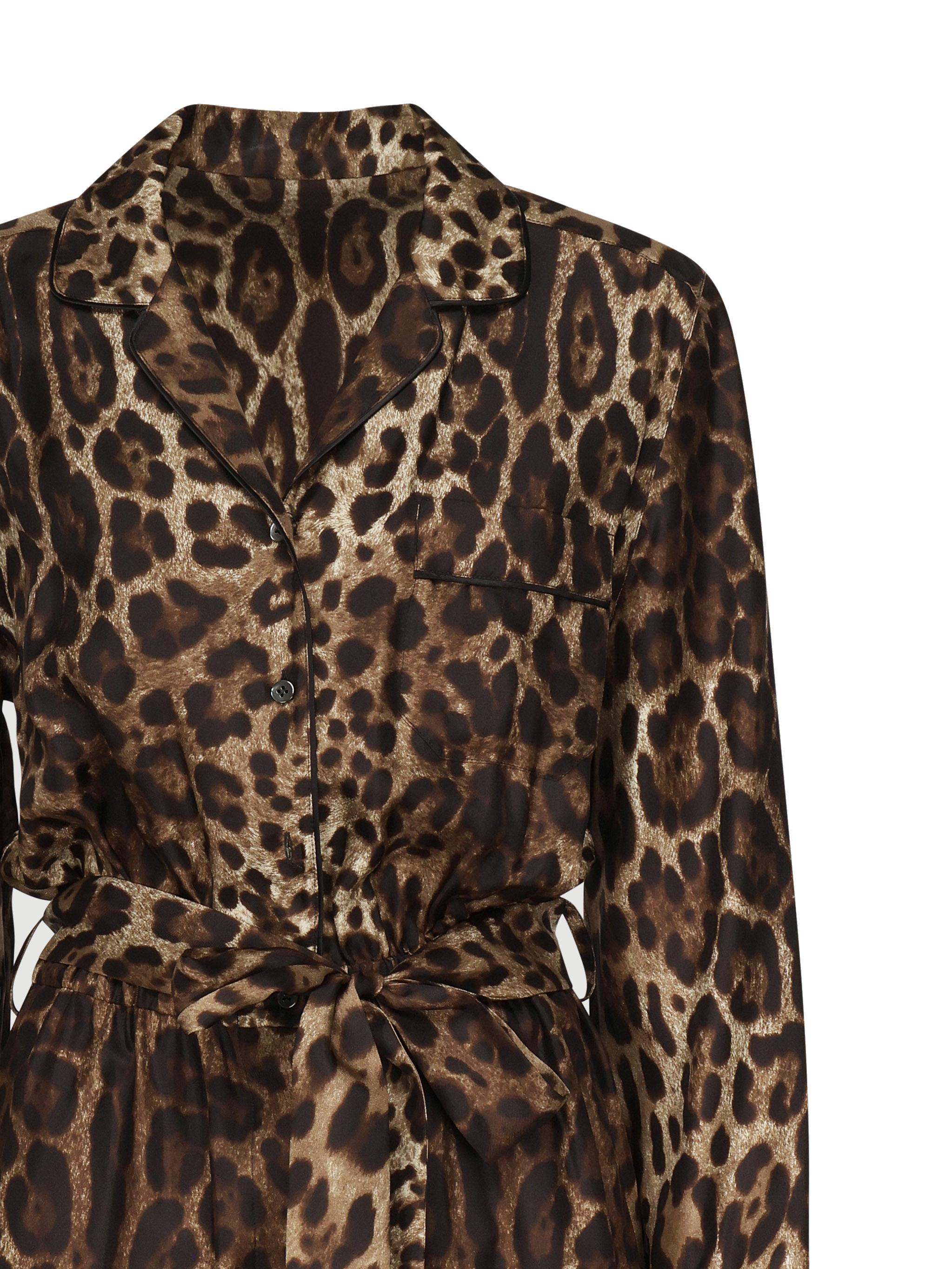 Tuta pigiama in twill di seta F6C1GT HS1ZXHY13M DOLCE & GABBANA 
