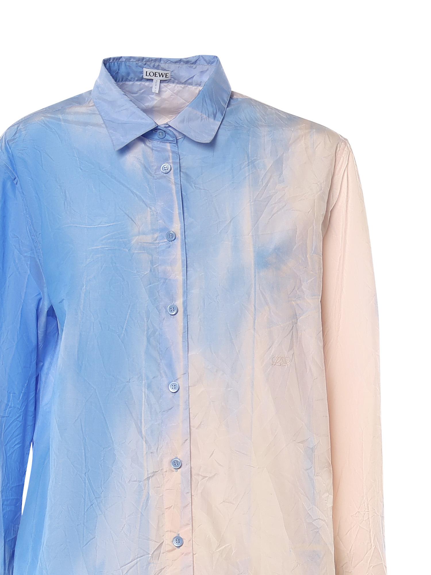 Camicia in cotone tecnico con stampa sfumata S540Y05XCX 5140 LOEWE 