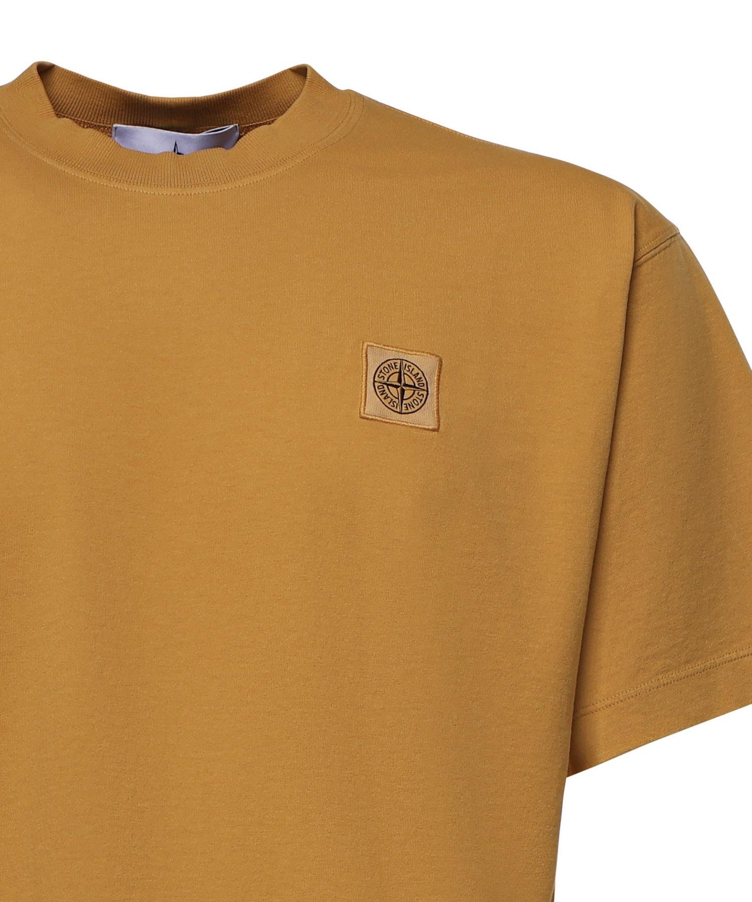 T-shirt con patch Compass in jersey di cotone L1S152100030 S0115V0034 STONE ISLAND 