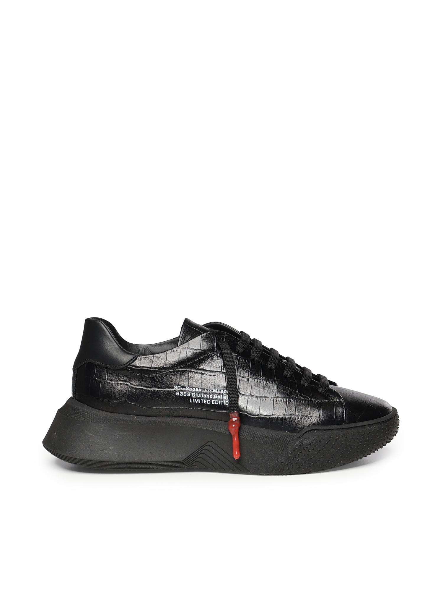 Sneaker Nemesis 2 Triple in pelle NEMESIS2 TRIPLE CROCKNERO GIULIANO GALIANO 