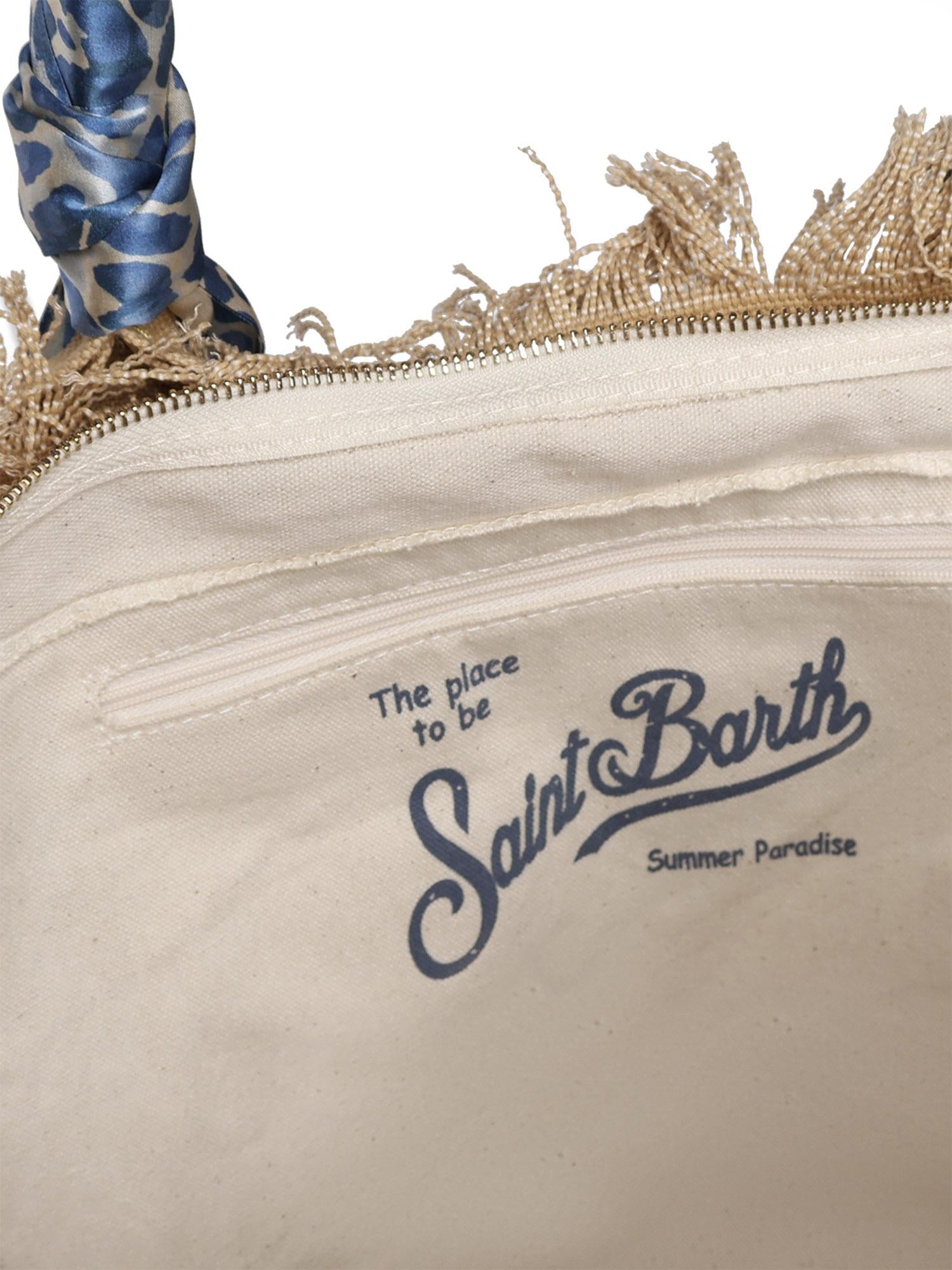Borsa Vanity in canvas con twill removibile VANI045 09245L MC2 SAINT BARTH 