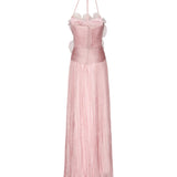 Abito Narcisa in seta IRS529NARCISASIL PINK SOFT IRIS SERBAN 