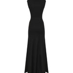 Abito midi Droplet Crystal Separation in jersey 26013750 BLACK CHRISTOPHER ESBER 