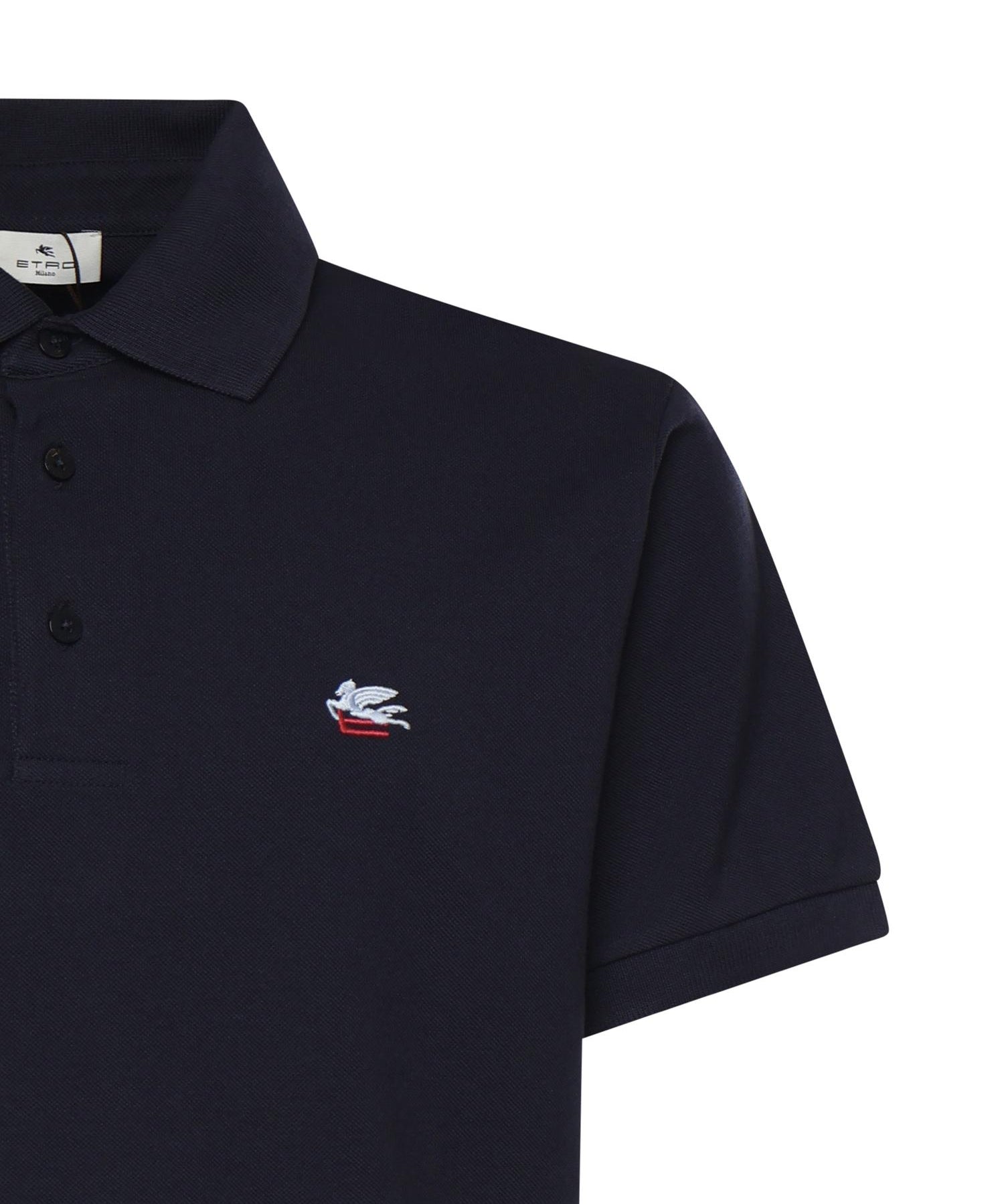 Polo in piquet di cotone con logo MRMD0005 AU135B0065 ETRO 