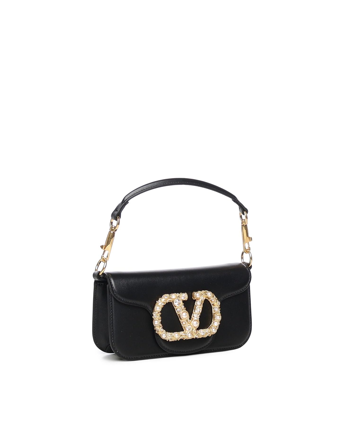 Borsa piccola a spalla Locò in vitello con logo gioiello 7W2B0K53 CXABBK VALENTINO GARAVANI 