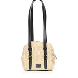 Borsa a tracolla Cubic Bag in rafia 106465 A391C24Q PINKO 