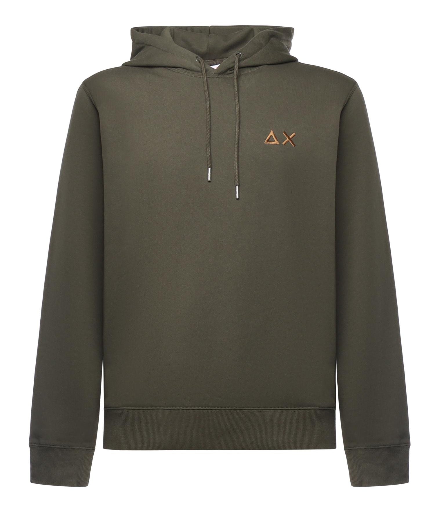 Felpa in cotone con logo<BR/> F45104 74 SUN 68 