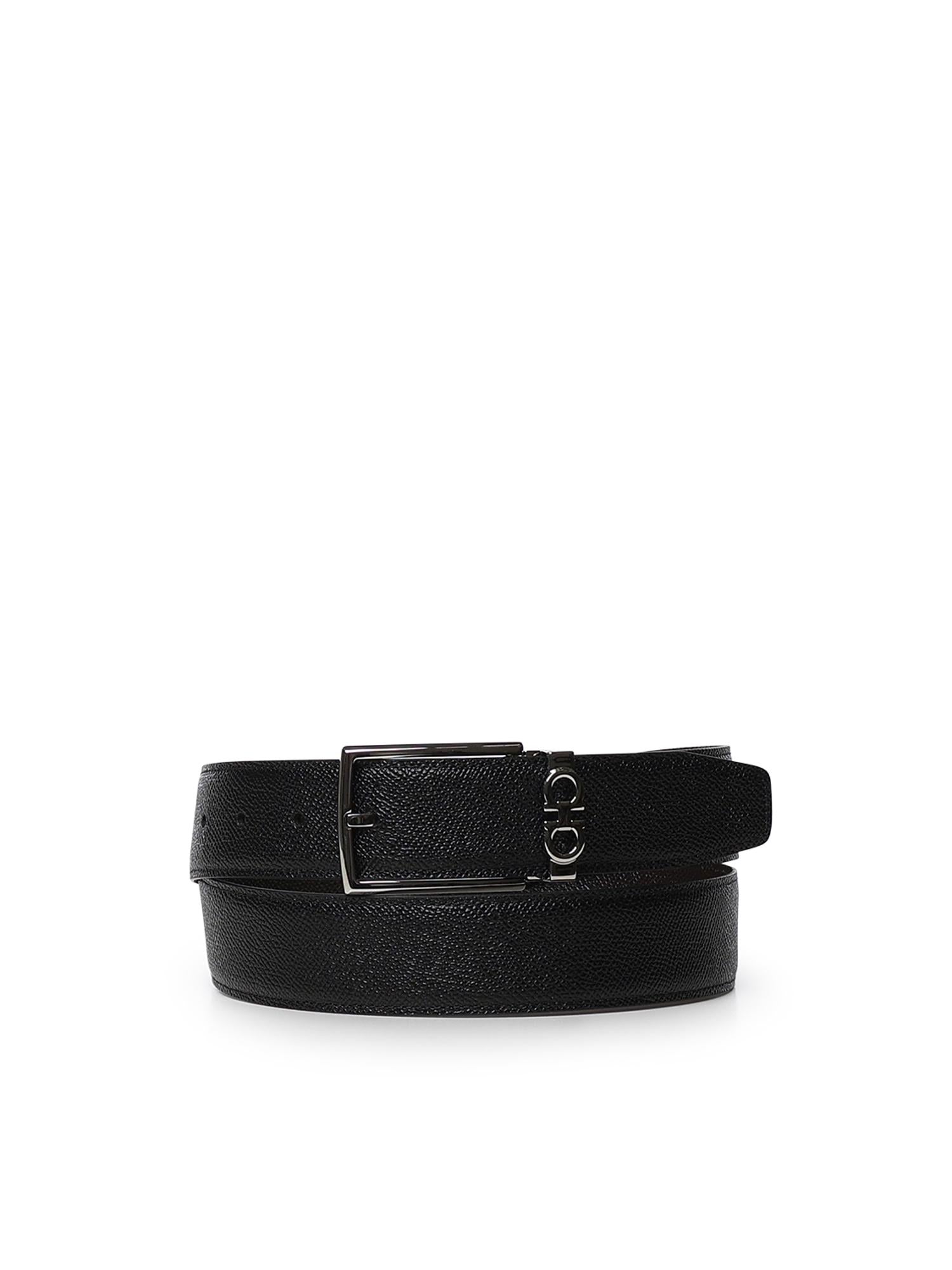 Cintura regolabile Gancini in pelle<BR/> 67A037 708206002 FERRAGAMO 