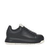 Sneaker in pelle con logo<BR/> EM003663 AF18212MC105 EMPORIO ARMANI 