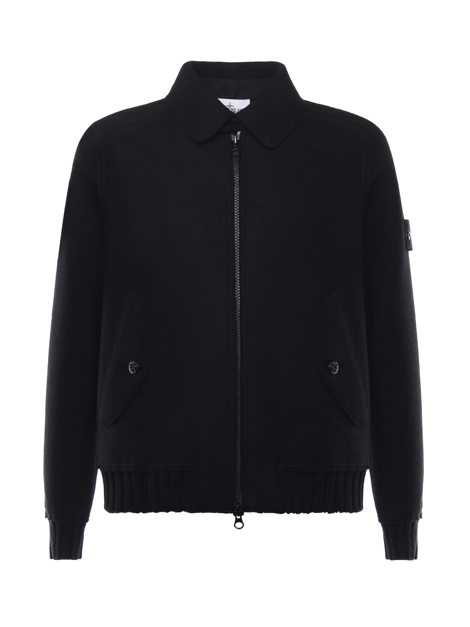 Coach jacket in feltro di lana RWS K2S155100060 S0IN1V0029 STONE ISLAND 