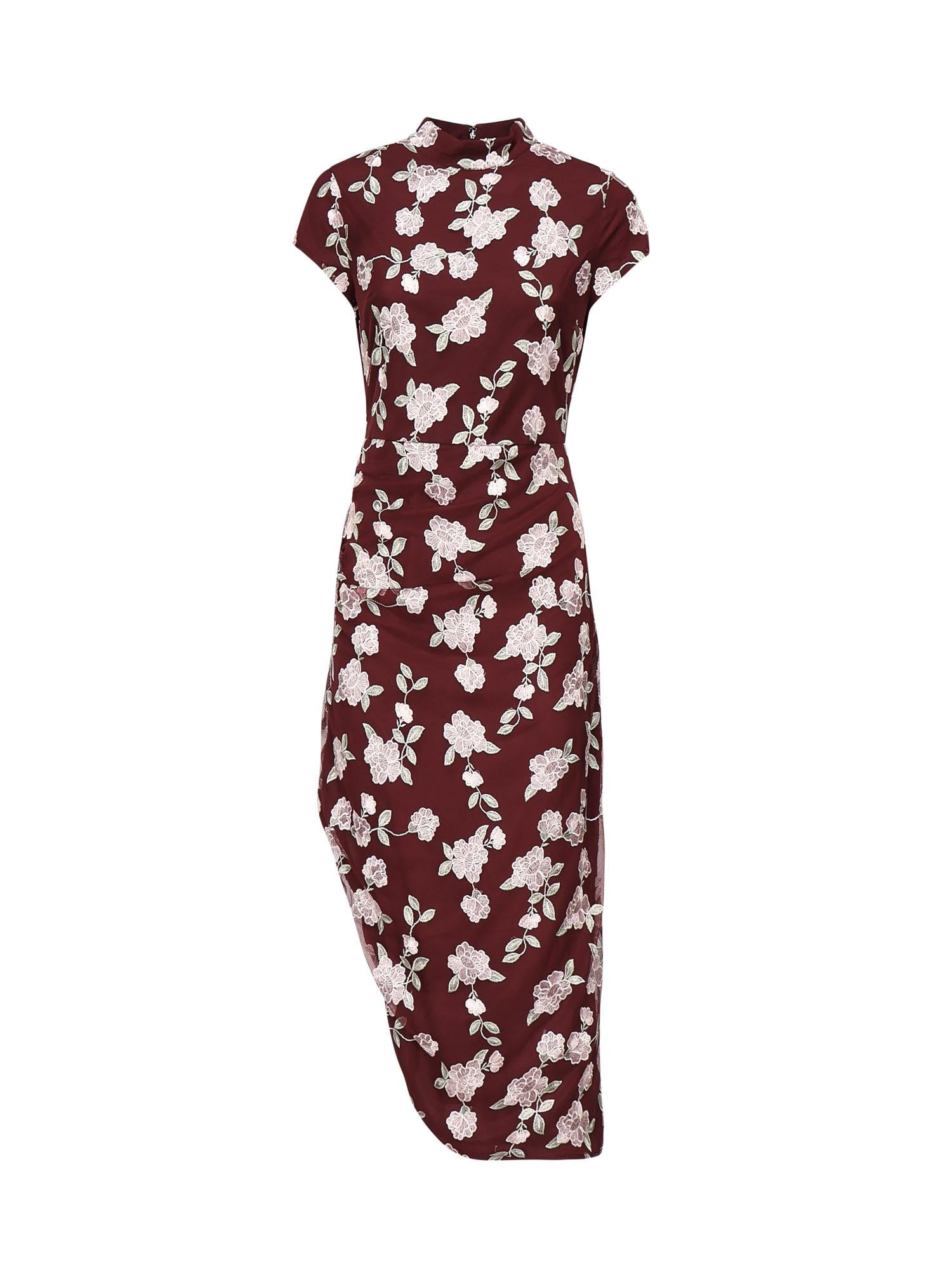 Abito asimmetrico con stampa floreale 114511 2934 ROTATE 