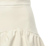 Minigonna con balza 105767 A2QVZ00 PINKO 