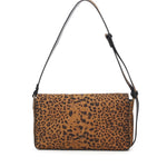 Borsa a spalla media Love Bag One Slouchy in suede leopardato 106243 A32AM35Q PINKO 