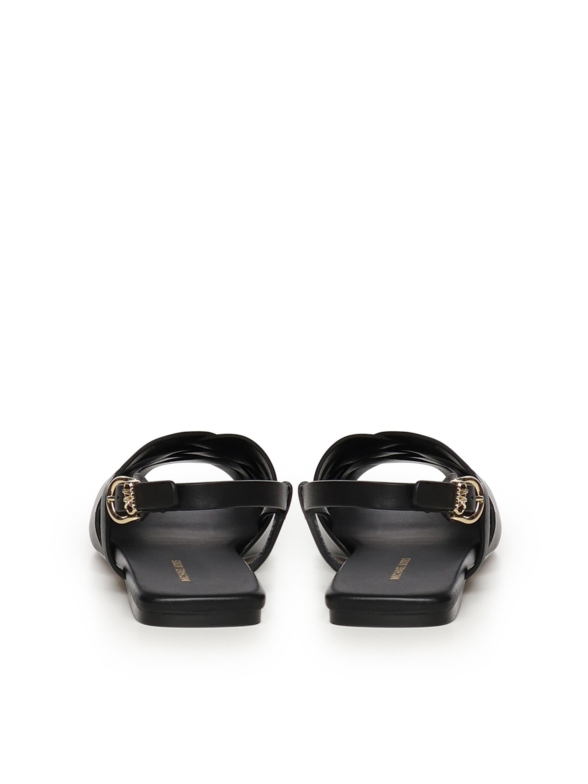 Sandali in pelle IRENE SLING FLAT 40S5IRFP1L 001 MICHAEL MICHAEL KORS 