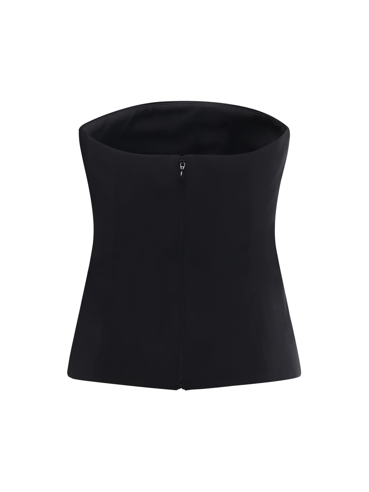 Top bustier con ricamo di strass 79AAM615 N0356899 GENNY 