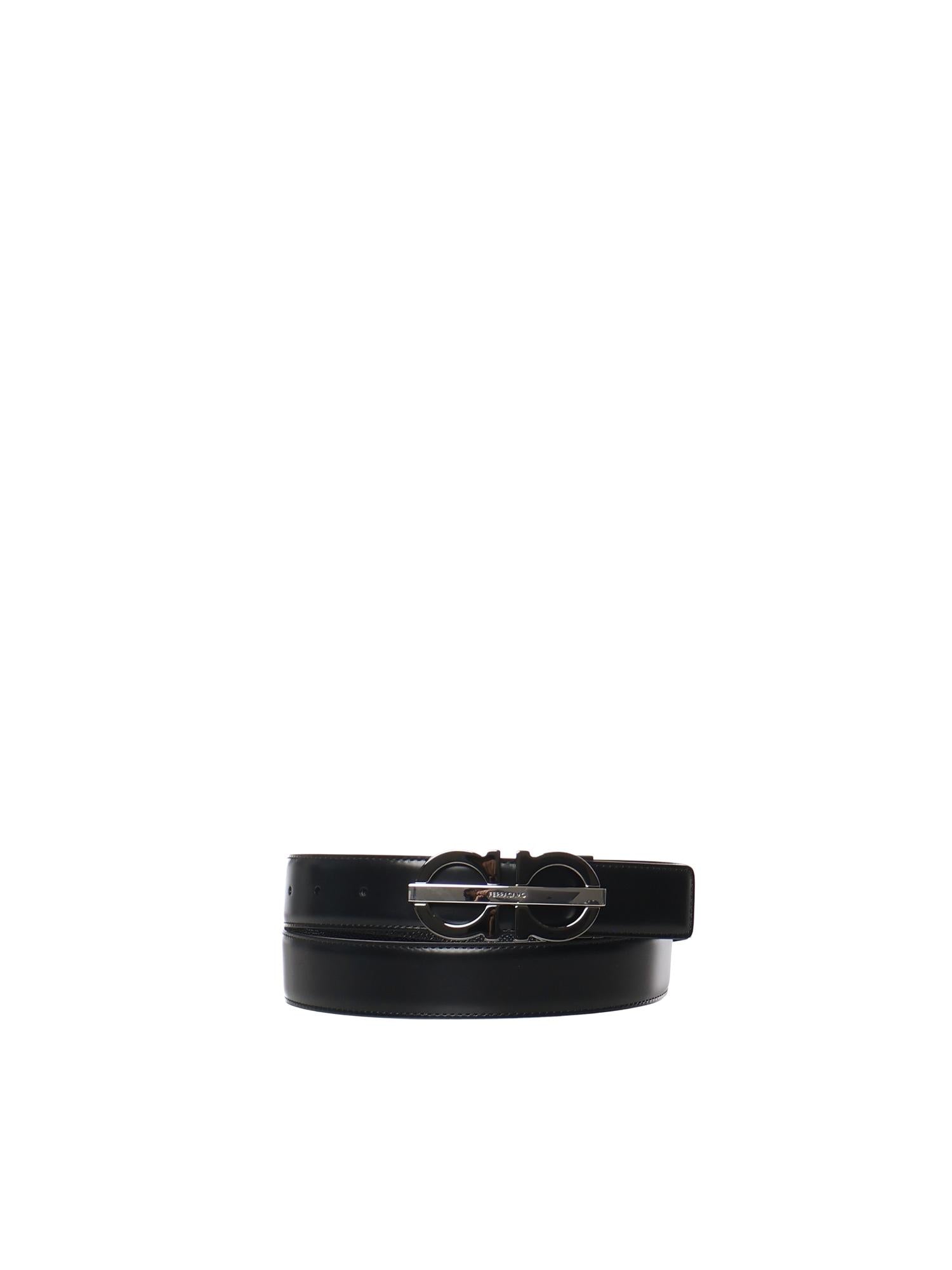 Cintura Gancini in pelle 670632 788411001 FERRAGAMO 