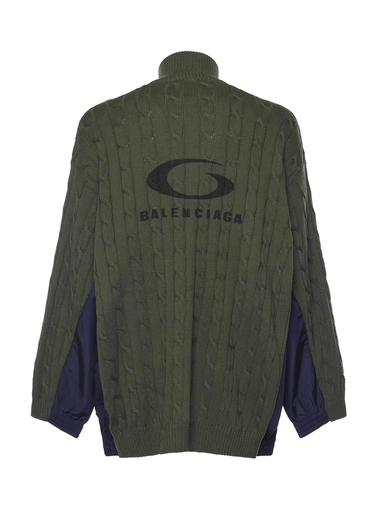 Giacca Hybrid in maglia di cotone e tessuto tecnico 856719 T34372525 BALENCIAGA 