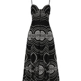 Vestito lungo Catta 254612 BLACK NELUM CHARO RUIZ 