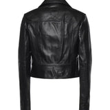 Giacca chiodo stile biker in nappa 106247 A32IZ99 PINKO 