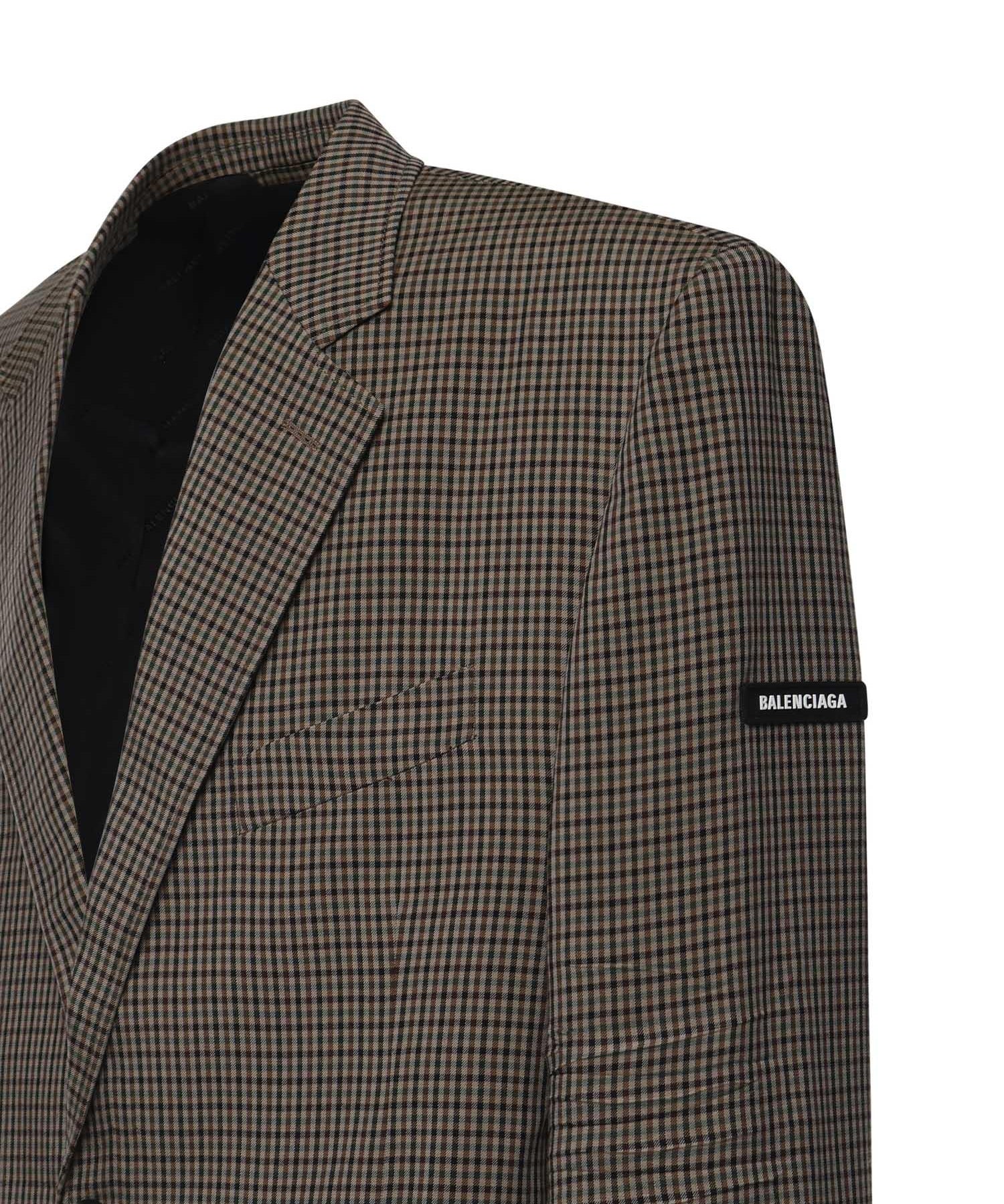 Blazer 'SB' in lyocell a quadri 850763 TTO382866 BALENCIAGA 