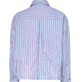 Camicia a righe con logo<BR/> SH005002 VU BONSAI 