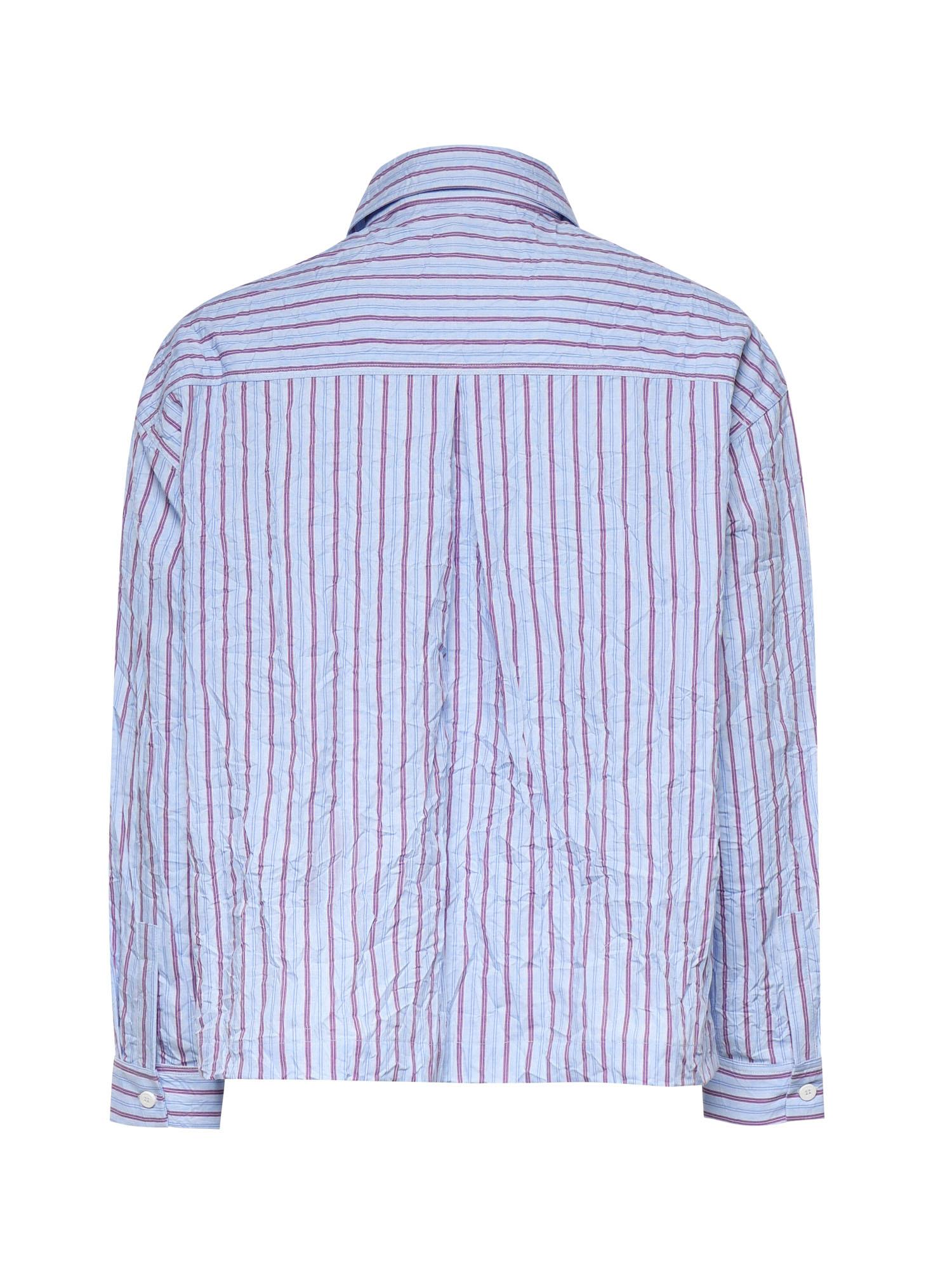 Camicia a righe con logo<BR/> SH005002 VU BONSAI 