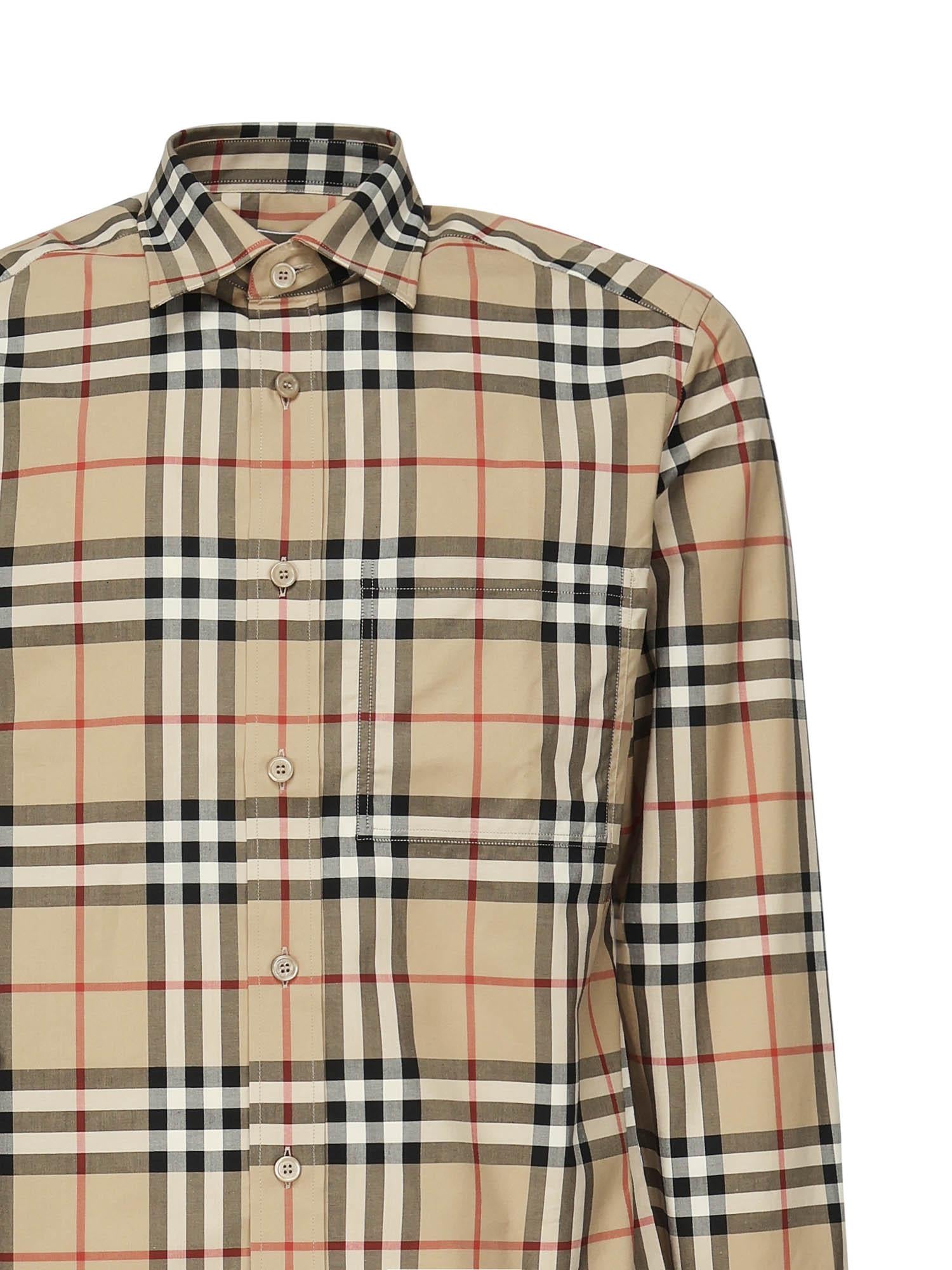 Camicia Check in cotone 8070577 A7028 BURBERRY 