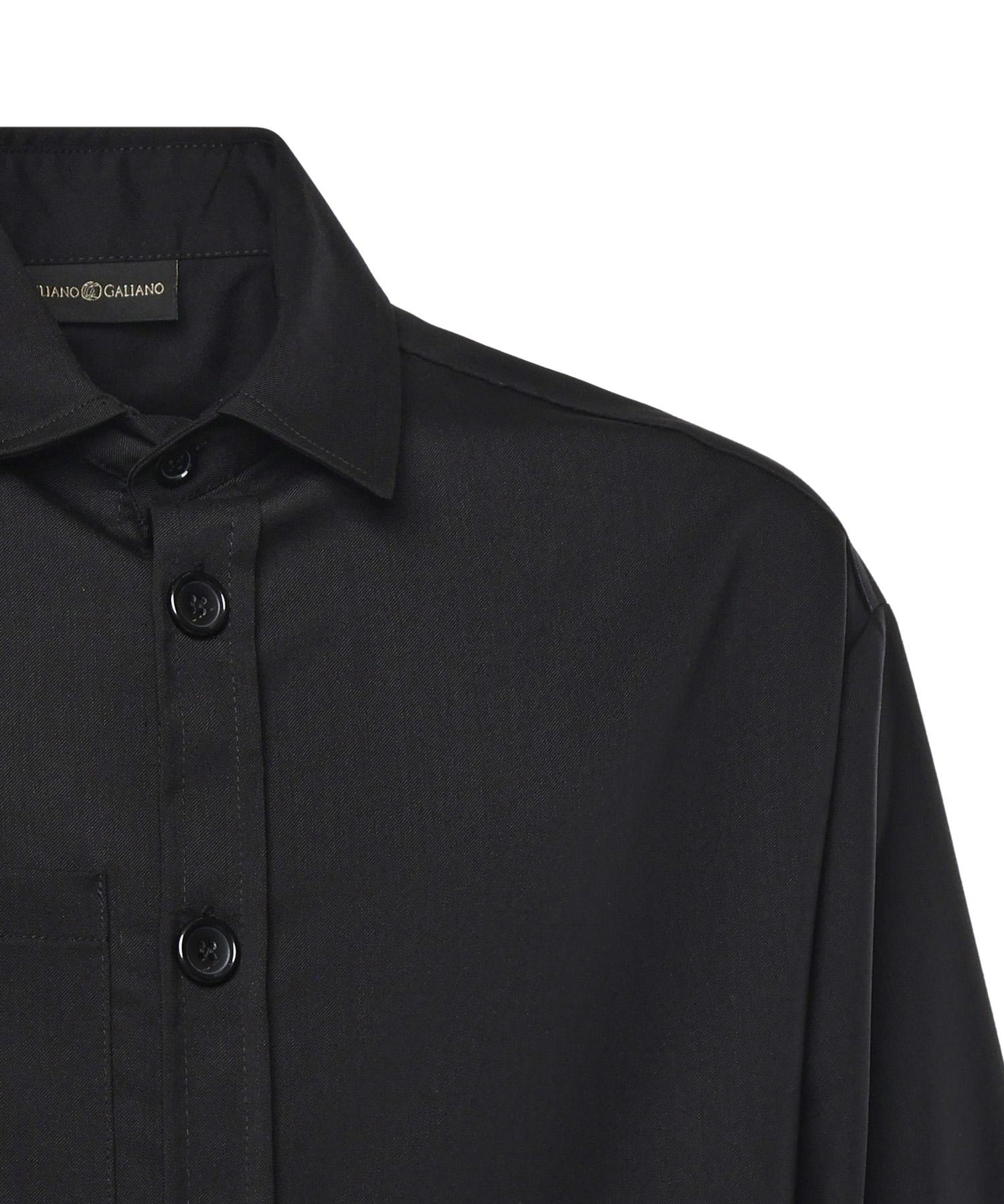 Camicia Tobhias in lana TOBHIAS NERO GIULIANO GALIANO 