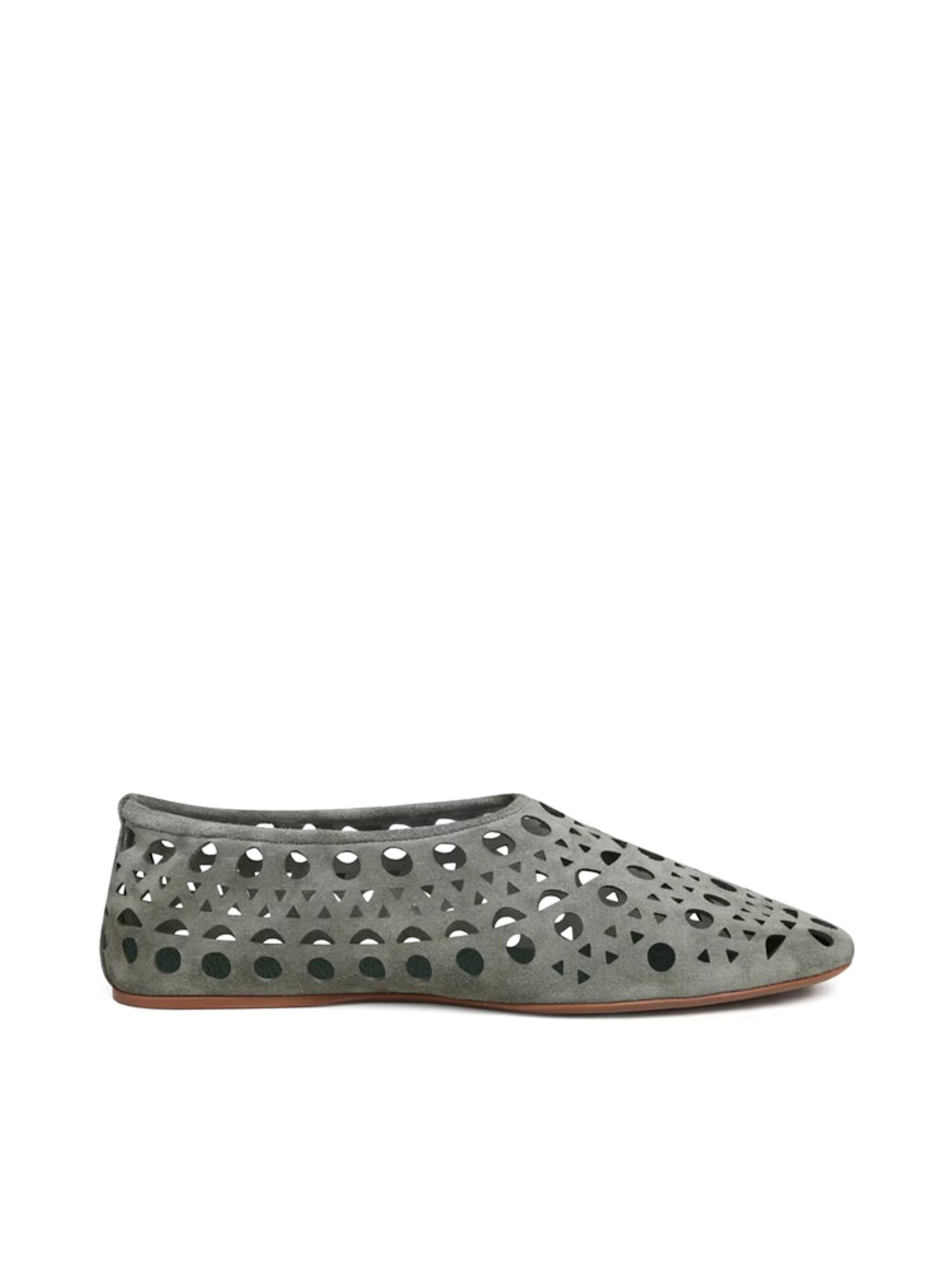 Slippers Vienne in pelle scamosciata AA3A1039I236 U24 ALAIA 